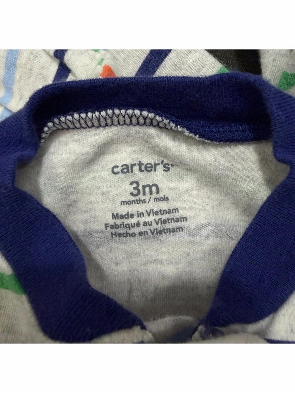 0-3M Zip Up and Snap Pajamas Bundle Lot Of 6 PJs 0-3 Months